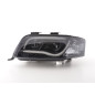 Phare Daylight LED DRL look Audi A6 type 4B 01-04 noir pour conduite à droite Phare Daylight LED DRL look Audi A6 type 4B 01-04 noir pour conduite à droite