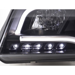 Phare Daylight LED DRL look Audi A6 type 4B 01-04 noir pour conduite à droite 