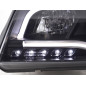 Phare Daylight LED DRL look Audi A6 type 4B 01-04 noir pour conduite à droite Phare Daylight LED DRL look Audi A6 type 4B 01-04 noir pour conduite à droite