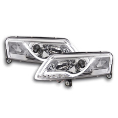 Phare Daylight à LED DRL look Audi A6 type 4F 04-08 chromé pour conduite à droite 