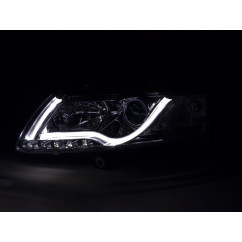 Phare Daylight à LED DRL look Audi A6 type 4F 04-08 chromé pour conduite à droite