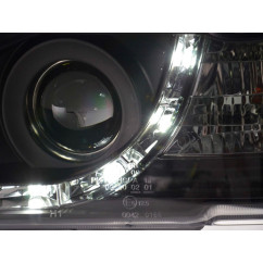 Phare de jour Feux de jour à LED BMW Série 3 E36 Coupé / Cabrio 92-98 noir pour conduite à droite 