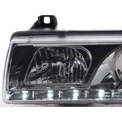 Phares Daylight Feux de jour à LED BMW Série 3 E36 Limo / Touring chromé pour conduite à droite 