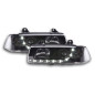 Phares Daylight Feux de jour à LED BMW Série 3 E36 Limo / Touring noir pour conduite à droite Phares Daylight Feux de jour à LED BMW Série 3 E36 Limo / Touring noir pour conduite à droite