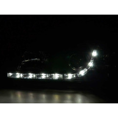 Phares Daylight Feux de jour à LED BMW Série 3 E36 Limo / Touring noir pour conduite à droite 