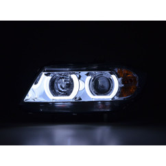 Phare Daylight LED DRL look BMW 3er E90 / E91 05-08 chrome 