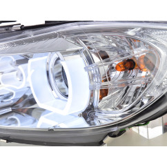 Phare Daylight LED DRL look BMW 3er E90 / E91 05-08 chrome 