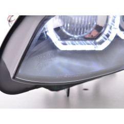 Phares Xenon Daylight LED feux de jour BMW Série 3 E92 / E93 06-10 noir 