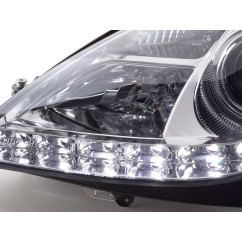 Phare Daylight LED DRL look Mercedes SLK R171 04-11 chrome 