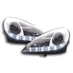 Phare Daylight LED feux de jour Mercedes SLK R171 chrome 