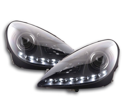 Phare Daylight LED feux de jour Mercedes SLK R171 noir