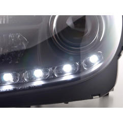 Phare Daylight LED feux de jour Mercedes SLK R171 noir 