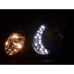 Phare Daylight LED DRL look Mercedes Classe E type W211 02-06 chrome 