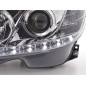 Phare Daylight LED DRL look Mercedes Classe C W204 07-10 chrome