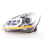 Phare Daylight LED DRL look Mercedes Classe C W204 11-14 chrome