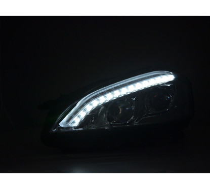 Phare Daylight LED DRL look Mercedes-Benz Classe S (221) 05-09 chrome