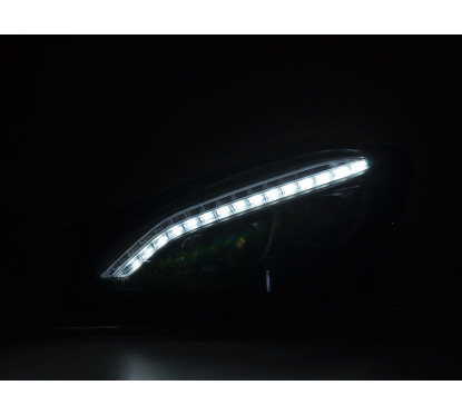 Phare Daylight LED DRL look Mercedes-Benz Classe S (221) 05-09 noir