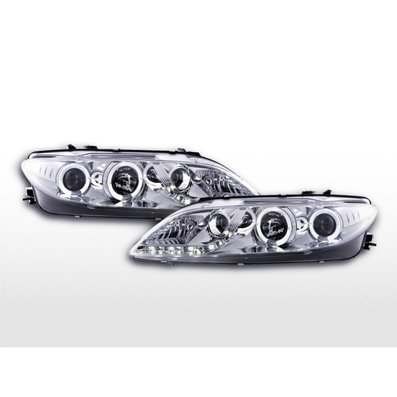 Phare Daylight LED DRL look Mazda 6 Limo 02-07 chrome Phare Daylight LED DRL look Mazda 6 Limo 02-07 chrome