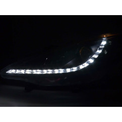 Phare Daylight LED feux de jour Peugeot 207 06- noir 