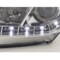 Phare Daylight LED DRL look Peugeot 206 98-07 chrome