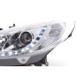 Phare Daylight LED Feux de jour LED Peugeot 207 06- chrome pour conduite à droite
