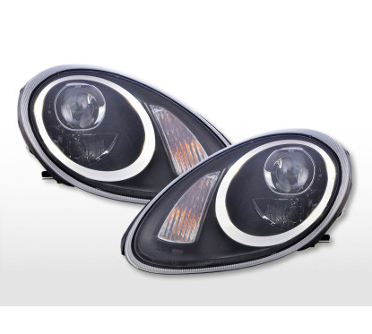 Phare Daylight LED DRL look Porsche Boxster (987) 04-08 noir 
