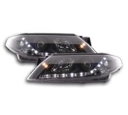 Phare Daylight LED DRL look Renault Laguna (type G) 01-05 noir 