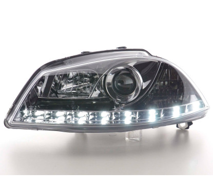 Phares Daylight LED Feux de jour LED Seat Ibiza 3 6L 02-08 chrome