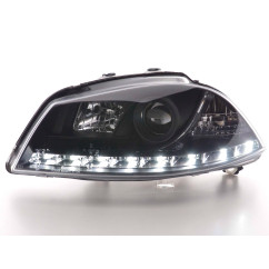 Phare Daylight LED feux de jour Seat Ibiza 3 6L 02-08 noir 