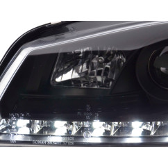 Phare Daylight LED feux de jour Seat Ibiza 3 6L 02-08 noir 