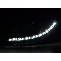 Phare Daylight LED feux de jour Seat Leon 1P 09- noir 