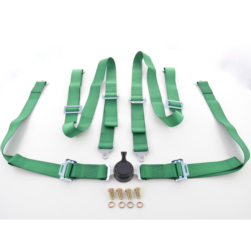 Harnais ceinture harnais 4 points harnais racing universel vert