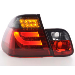 Kit feux arrières LED BMW Série 3 E46 Limo 02-05 rouge / noir 