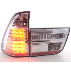 Feux arrières LED BMW X5 E53 98-02 chrome 