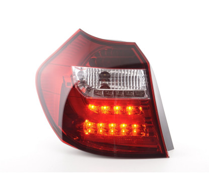 Jeu de feux arrière à LED BMW Série 1 E87 / E81 3/5 portes. 04-06 clair / rouge 