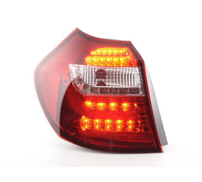 Jeu de feux arrière à LED BMW Série 1 E87 / E81 3/5 portes. 04-06 clair / rouge