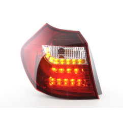 Jeu de feux arrière à LED BMW Série 1 E87 / E81 3/5 portes. 04-06 clair / rouge 