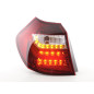 Jeu de feux arrière à LED BMW Série 1 E87 / E81 3/5 portes. 04-06 clair / rouge