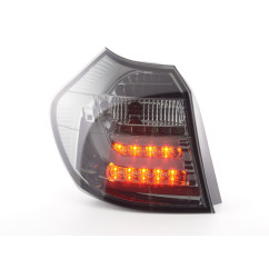 Jeu de feux arrière à LED BMW Série 1 E87 / E81 3/5 portes. 04-06 noir 