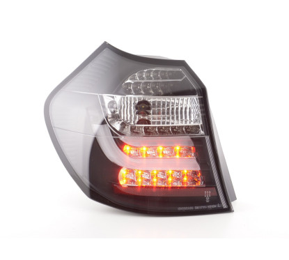 Jeu de feux arrière à LED BMW Série 1 E87 / E81 3/5 portes. 04-06 noir 