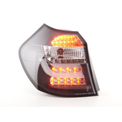 Jeu de feux arrière à LED BMW Série 1 E87 / E81 3/5 portes. 04-06 noir