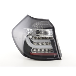 Jeu de feux arrière à LED BMW Série 1 E87 / E81 3/5 portes. 04-06 noir 
