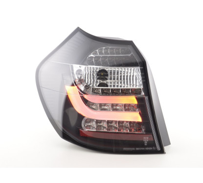 Jeu de feux arrière à LED BMW Série 1 E87 / E81 3/5 portes. 07-11 noir 