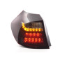 Jeu de feux arrière à LED BMW Série 1 E87 / E81 3/5 portes. 04-07 rouge / noir Jeu de feux arrière à LED BMW Série 1 E87 / E81 3/5 portes. 04-07 rouge / noir