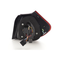 Jeu de feux arrière à LED BMW Série 1 E87 / E81 3/5 portes. 04-07 rouge / noir 