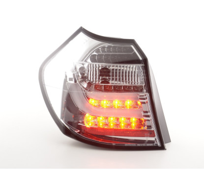 Jeu de feux arrière à LED BMW Série 1 E87 / E81 3/5 portes. 04-07 chromé 