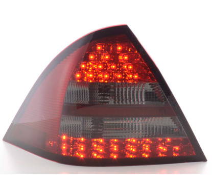 Kit feux arrière LED Mercedes Classe C W203 Limo 05-07 rouge / noir 