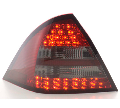 Kit feux arrière LED Mercedes Classe C W203 Limo 05-07 rouge / noir