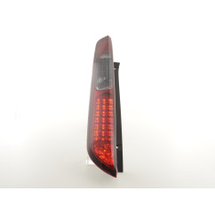Kit feux arrières LED Ford Focus 2 5 portes 04-08 rouge / noir