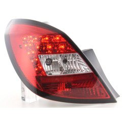 Kit feux arrières LED Opel Corsa D 5 portes 06-10 rouge / clair 